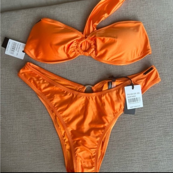 NWT Kendall & Kylie Orange Ring Bikini - Picture 3 of 3